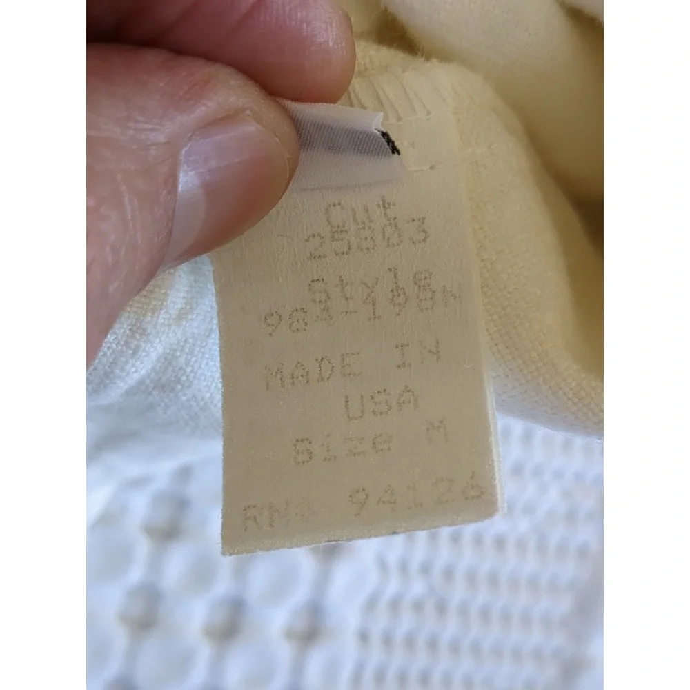 CP Shades 100% Linen Jacket Button USA Made‎ White Sz Medium Lagenlook